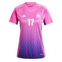 Camisa de Futebol Alemanha Florian Wirtz #17 Equipamento Secundário Mulheres Europeu 2024 Manga Curta